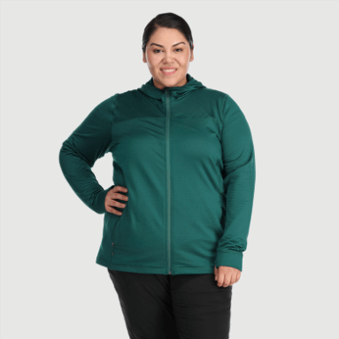 Outdoor Research Vigor Hoodie Mit Durchgehendem Reißverschluss Für Damen Plus Treeline