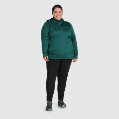 Outdoor Research Vigor Hoodie Mit Durchgehendem Reißverschluss Für Damen Plus Treeline