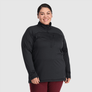 Outdoor Research Vigor Half Zip-plus Schwarz Für Damen