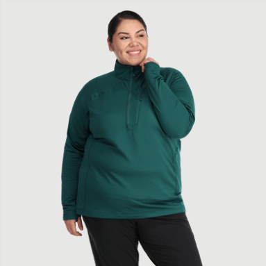 Outdoor Research Vigor Half Zip-Plus Treeline Für Damen