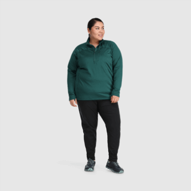Outdoor Research Vigor Half Zip-Plus Treeline Für Damen