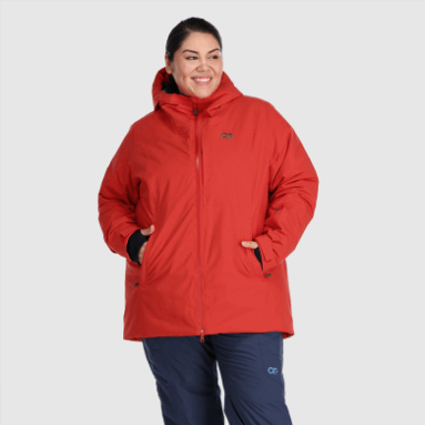 Outdoor Research Snowcrew Damenjacke Plus Cranberry