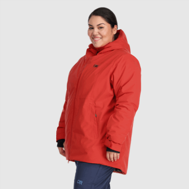 Outdoor Research Snowcrew Damenjacke Plus Cranberry