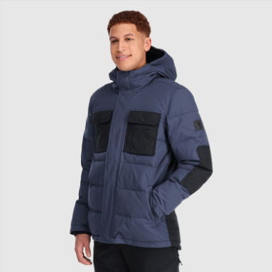 Outdoor Research Del Campo Daunenparka Für Herren Marineblau/schwarz