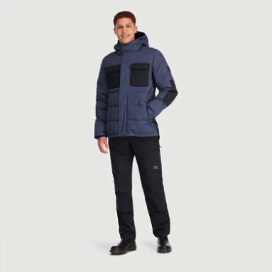 Outdoor Research Del Campo Daunenparka Für Herren Marineblau/schwarz