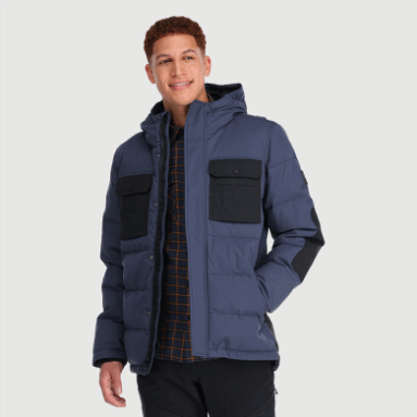 Outdoor Research Del Campo Daunenparka Für Herren Marineblau/schwarz