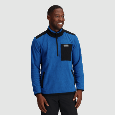 Outdoor Research Herren-Trailmix-Quarter-Zip-Pullover Classic Blue