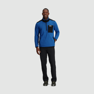 Outdoor Research Herren-Trailmix-Quarter-Zip-Pullover Classic Blue