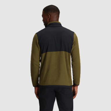 Outdoor Research Herren-Trailmix-Pullover Mit Viertelreißverschluss Loden