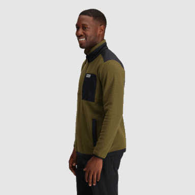 Outdoor Research Herren-Trailmix-Pullover Mit Viertelreißverschluss Loden