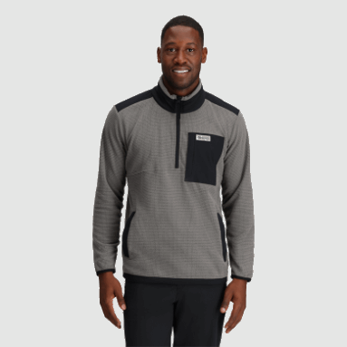 Outdoor Research Herren-Trailmix-Pullover Mit Viertelreißverschluss Zinn