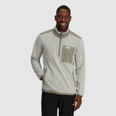 Outdoor Research Herren-Trailmix-Pullover Mit Viertelreißverschluss Sand