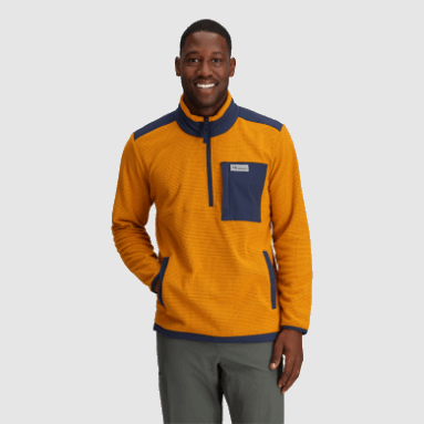 Outdoor Research Herren-Trailmix-Pullover Mit Viertelreißverschluss Messing