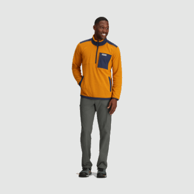 Outdoor Research Herren-Trailmix-Pullover Mit Viertelreißverschluss Messing