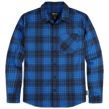Outdoor Research Herren Kulshan Flanellhemd Classic Blue Kariert