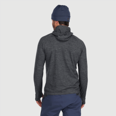 Outdoor Research Alpine Onset Merino 150 Hoodie Für Herren, Anthrazit Meliert