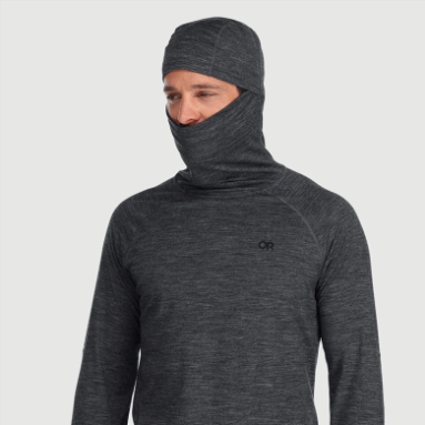 Outdoor Research Alpine Onset Merino 150 Hoodie Für Herren, Anthrazit Meliert