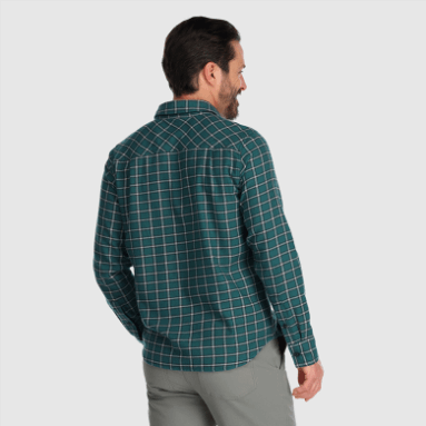 Outdoor Research Herren-Feedback Flanellhemd Hell Kariert