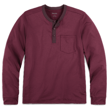 Outdoor Research Herren Bariton L/S Henley Kalamata Heather