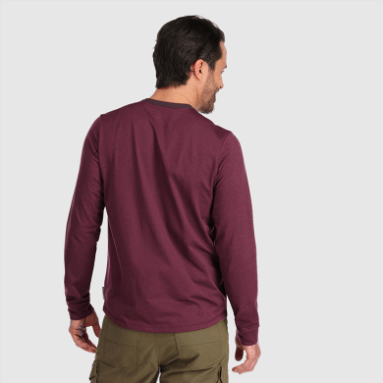Outdoor Research Herren Bariton L/S Henley Kalamata Heather