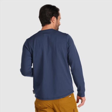 Outdoor Research Bariton Langarm Henley Marineblau Für Herren
