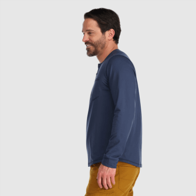 Outdoor Research Bariton Langarm Henley Marineblau Für Herren