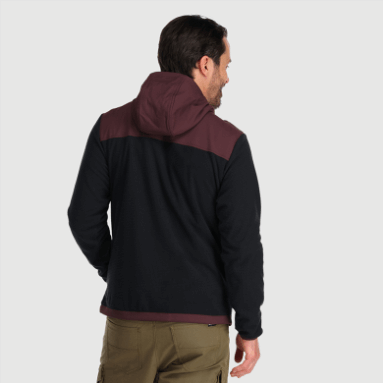 Outdoor Research Herren Trail Mix Pullover Hoodie Schwarz/Elch