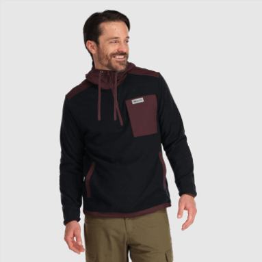 Outdoor Research Herren Trail Mix Pullover Hoodie Schwarz/Elch