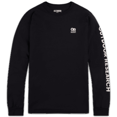 Outdoor Research Oder Lockup T-Shirt Mit Logo Auf Der Brust, Schwarz/weiß