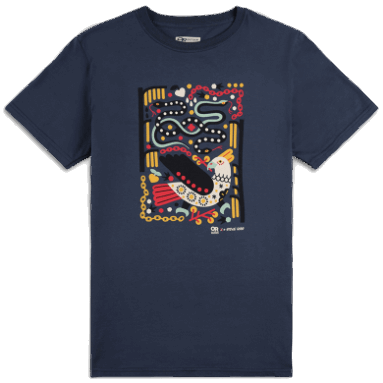 Outdoor Research Artist Series Grafik T-Shirt Marineblau