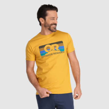 Outdoor Research Oder Advocate Streifen T-Shirt Lärche