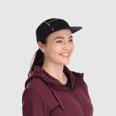 Outdoor Research Verklebte 5-Panel-Kappe Schwarz
