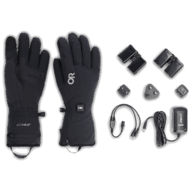 Outdoor Research SureShot Beheizbare Softshell-Handschuhe Für Herren Schwarz